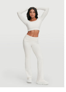 Soft Seamless Lounge Pants | White