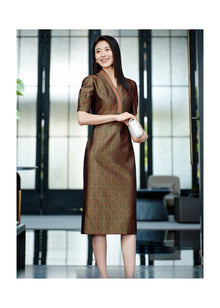 Songjin Dress | Brown