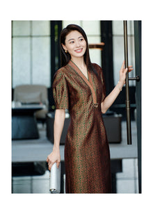 Songjin Dress | Brown