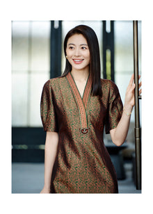 Songjin Dress | Brown