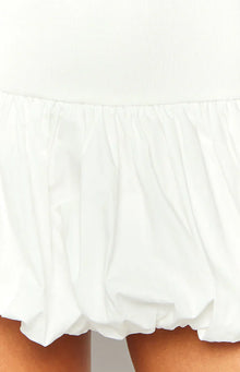 Stiles Bubble Mini Dress | White