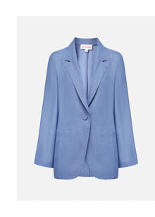 Straight-cut Blazer | Blue
