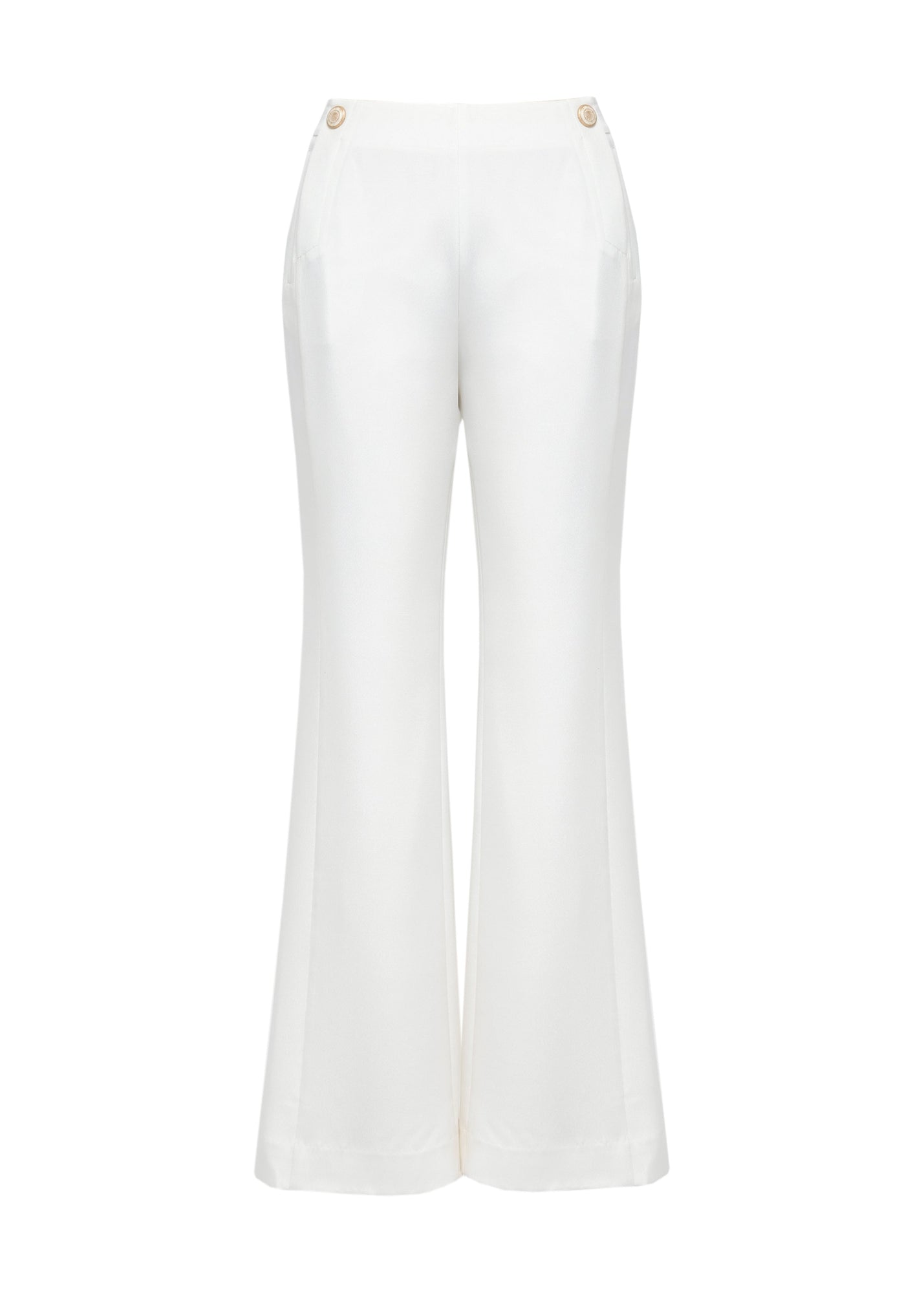 Straight Pants | White