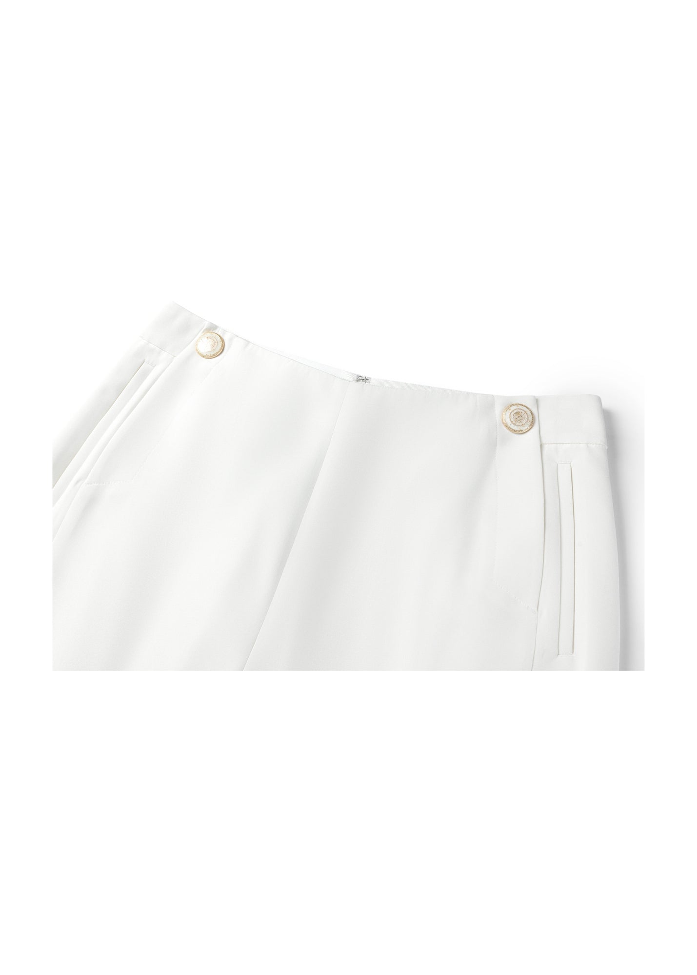 Straight Pants | White