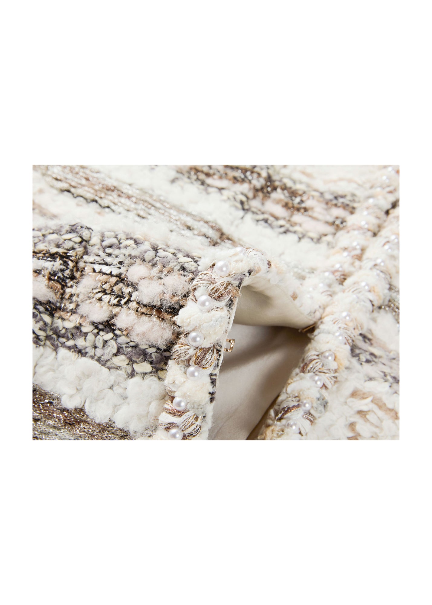 Striped Coat | Beige