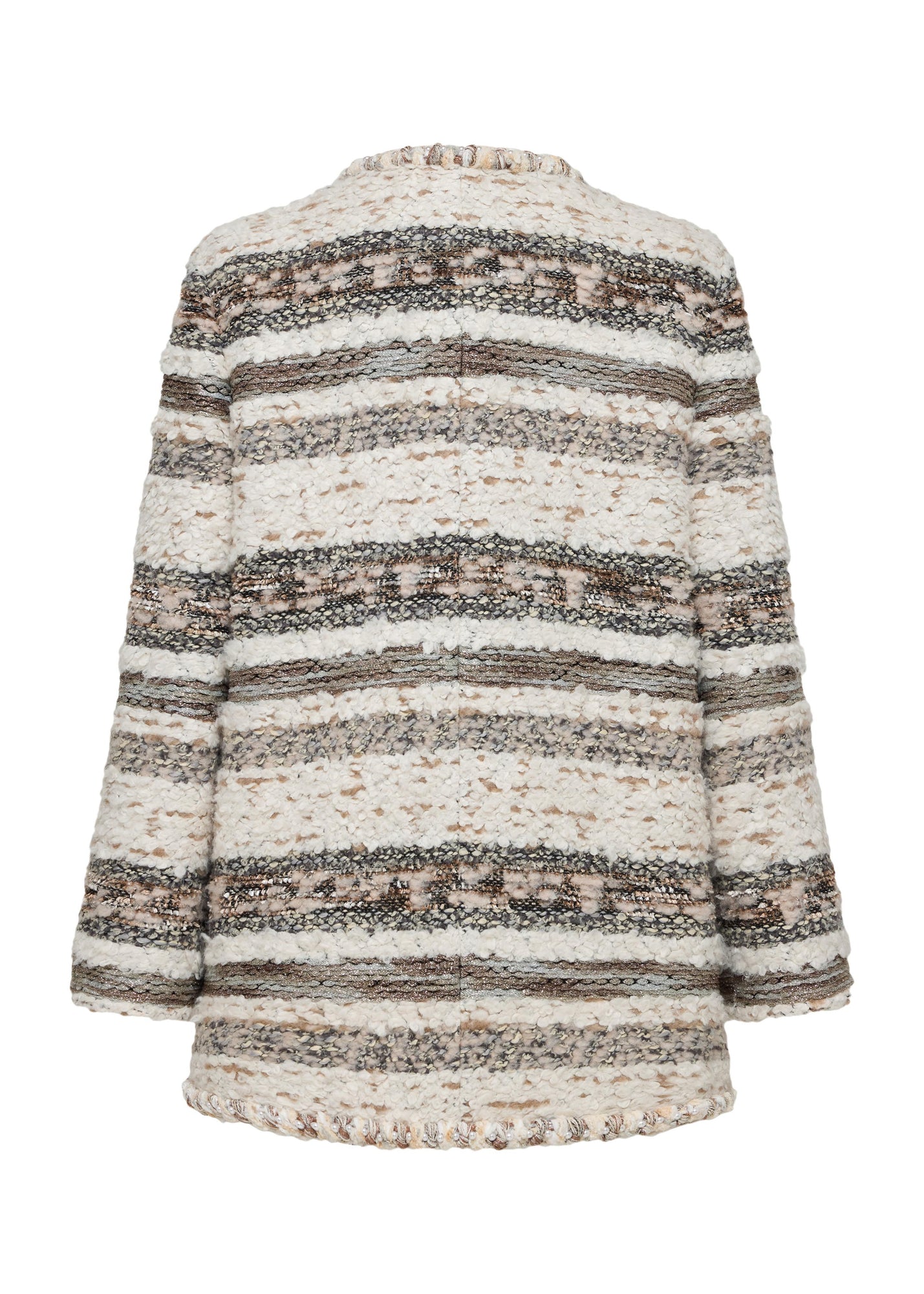 Striped Coat | Beige
