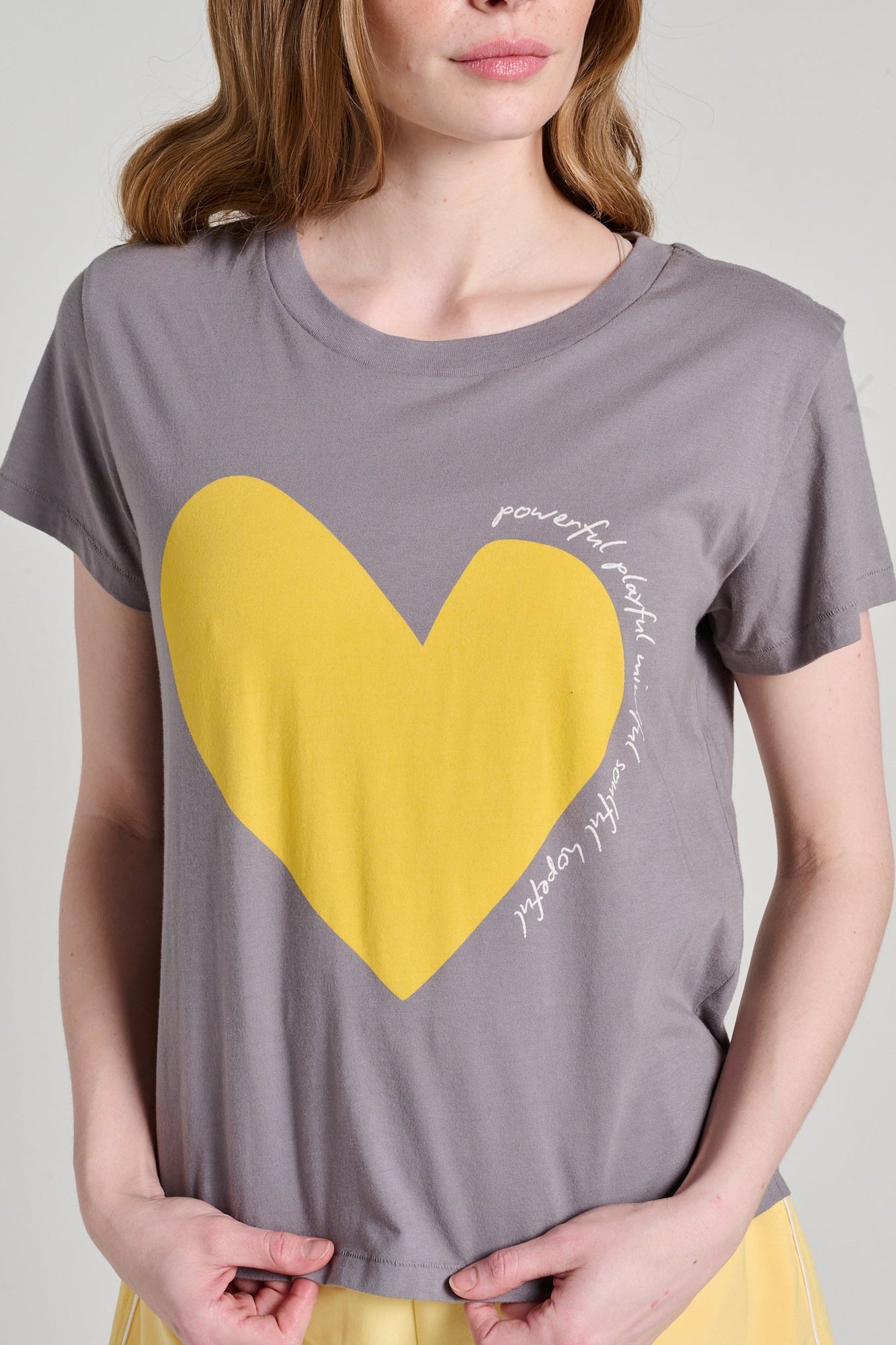 Kerri Rosenthal | Suke Manifesto Heart Tee | Charcoal