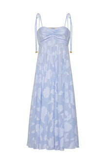 Sunray Dress | Floral Clip Jacquard