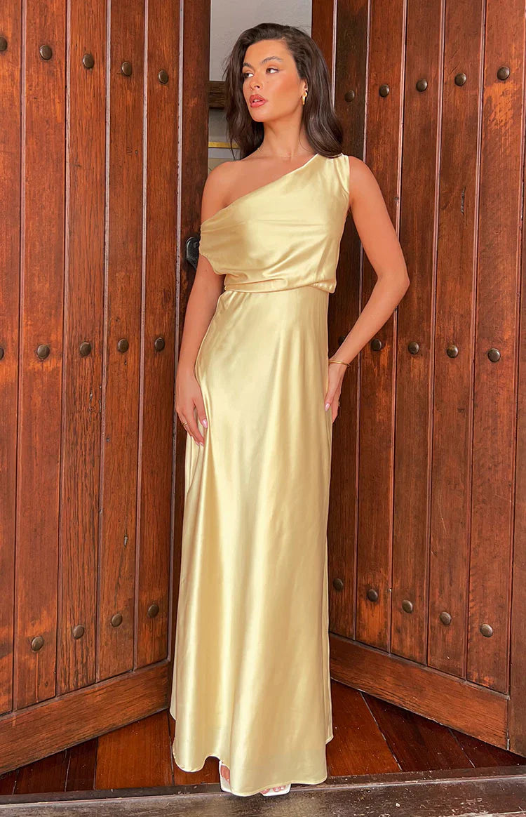 Sunshine Elegance Formal Maxi Dress | Yellow