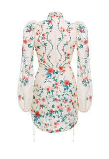 Guaba Mosqueta Mini Dress | Ivory Floral