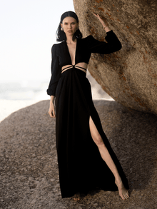 Sustainable Amal Dress | Solid Noir