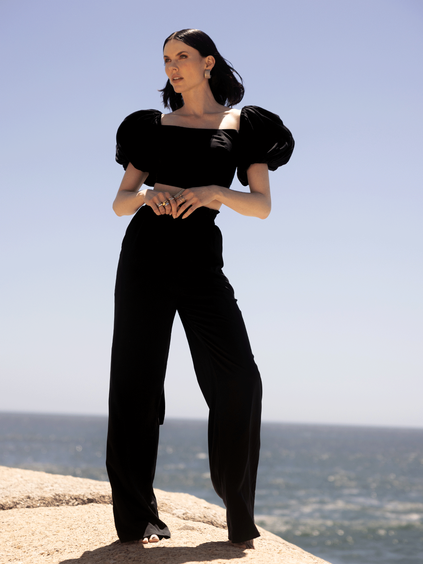 Sustainable Leer Pants | Solid Noir