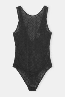 Lace Lowback Bodysuit | Black