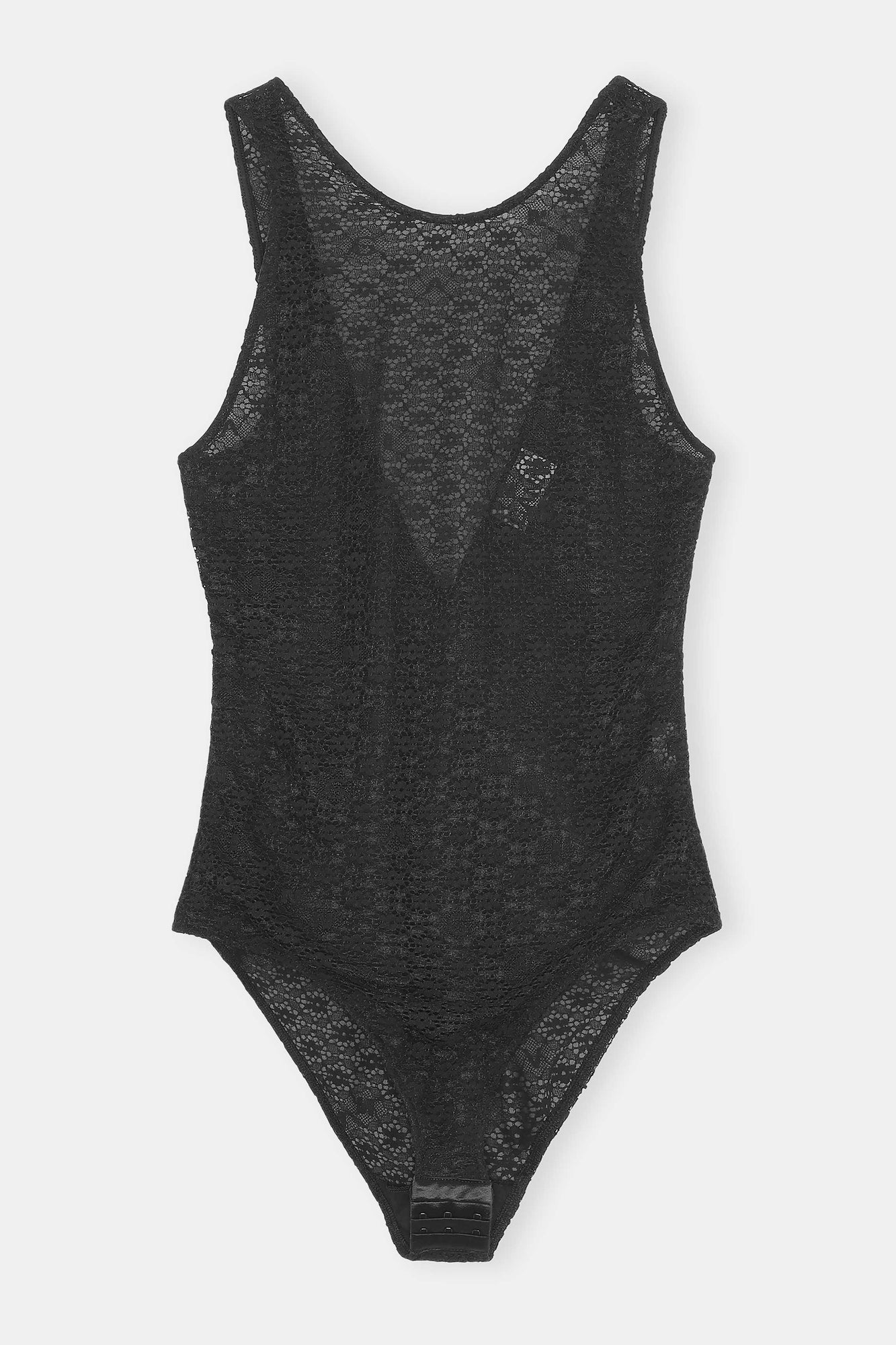 Lace Lowback Bodysuit | Black