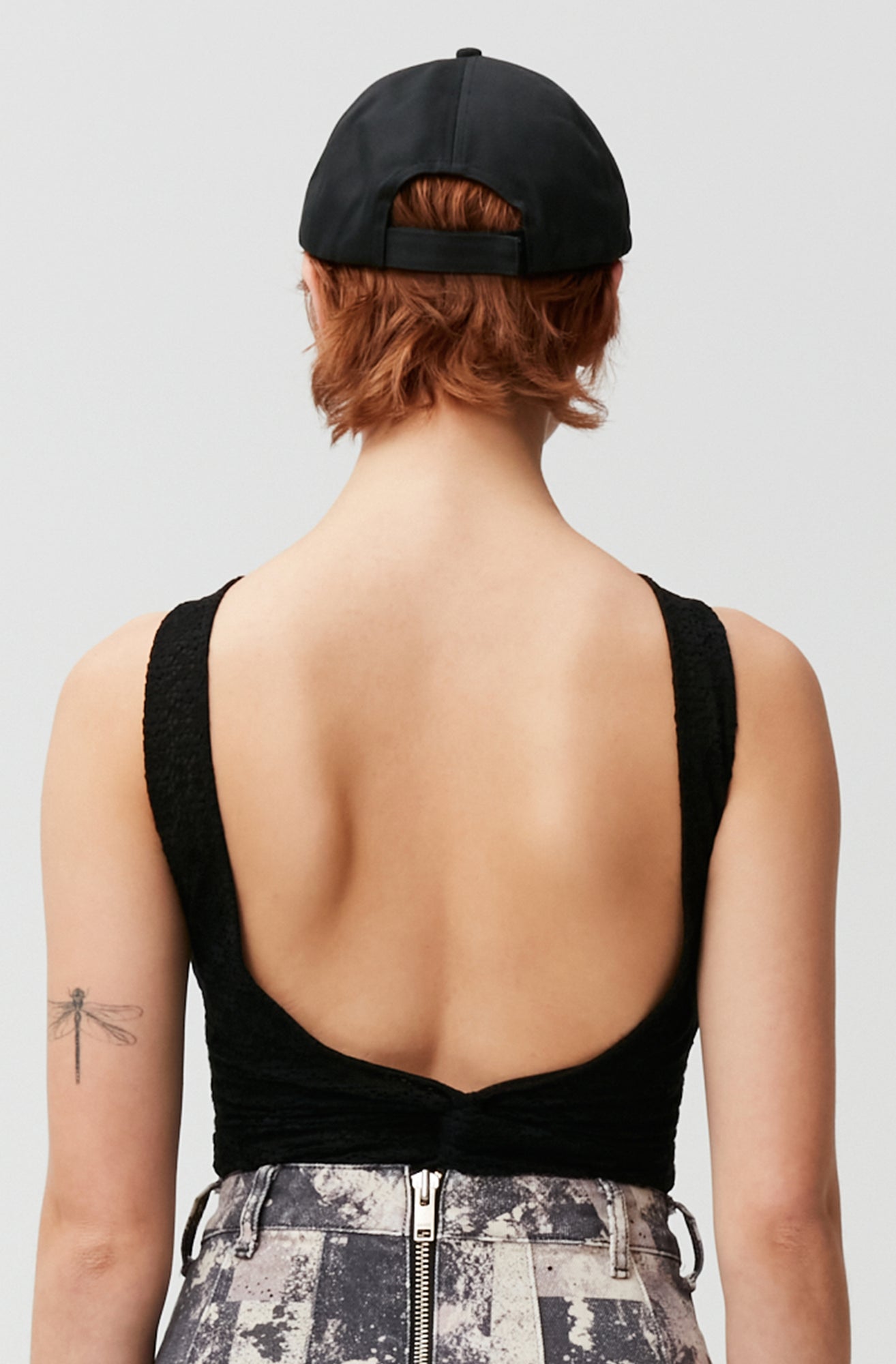 Lace Lowback Bodysuit | Black