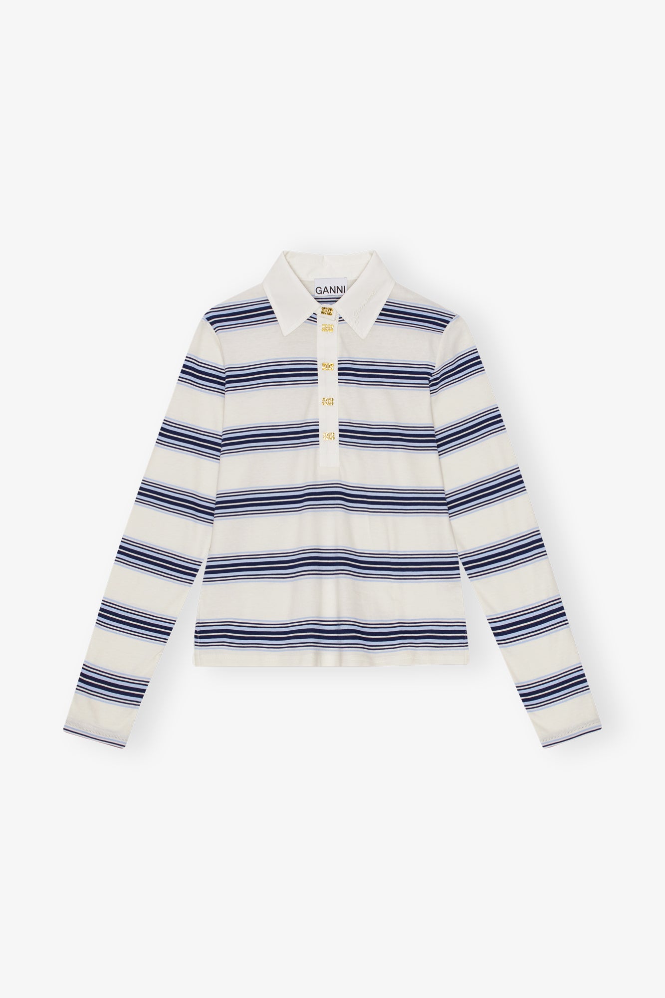 Thin Jersey Long Sleeve Polo | Multicolour