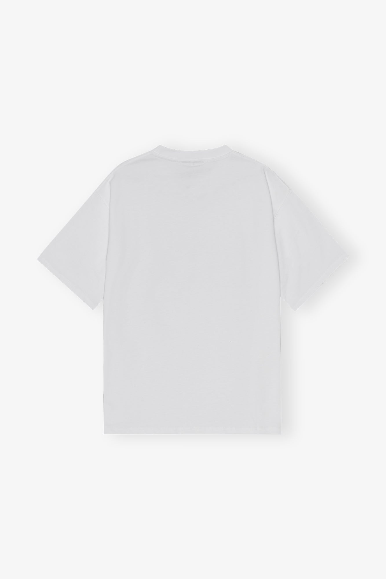 Heavy Cotton Drop Shoulder Heart T-shirt | Bright White