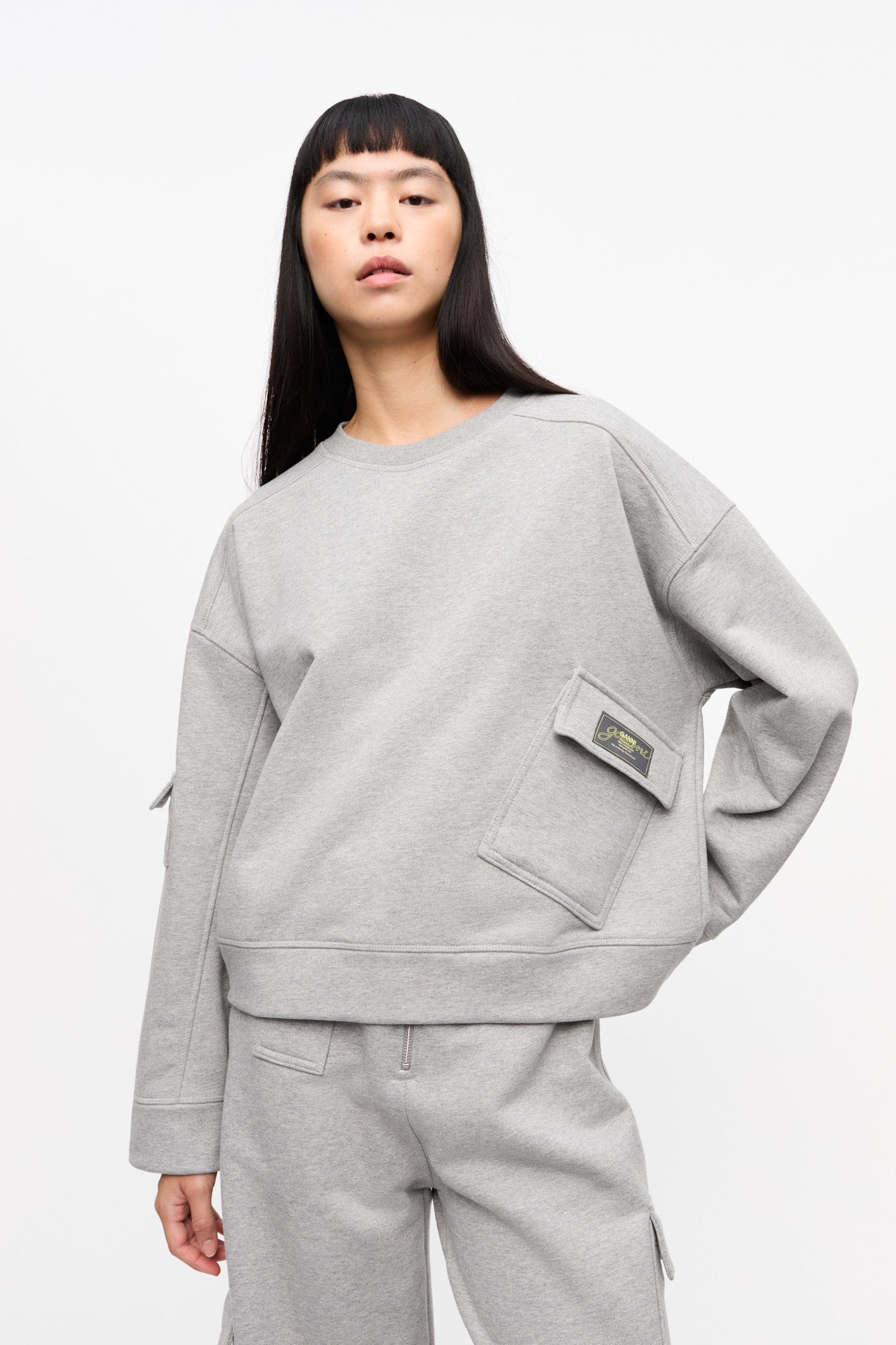 Heavy Terry Drop Shoulder Sweat | Paloma Melange