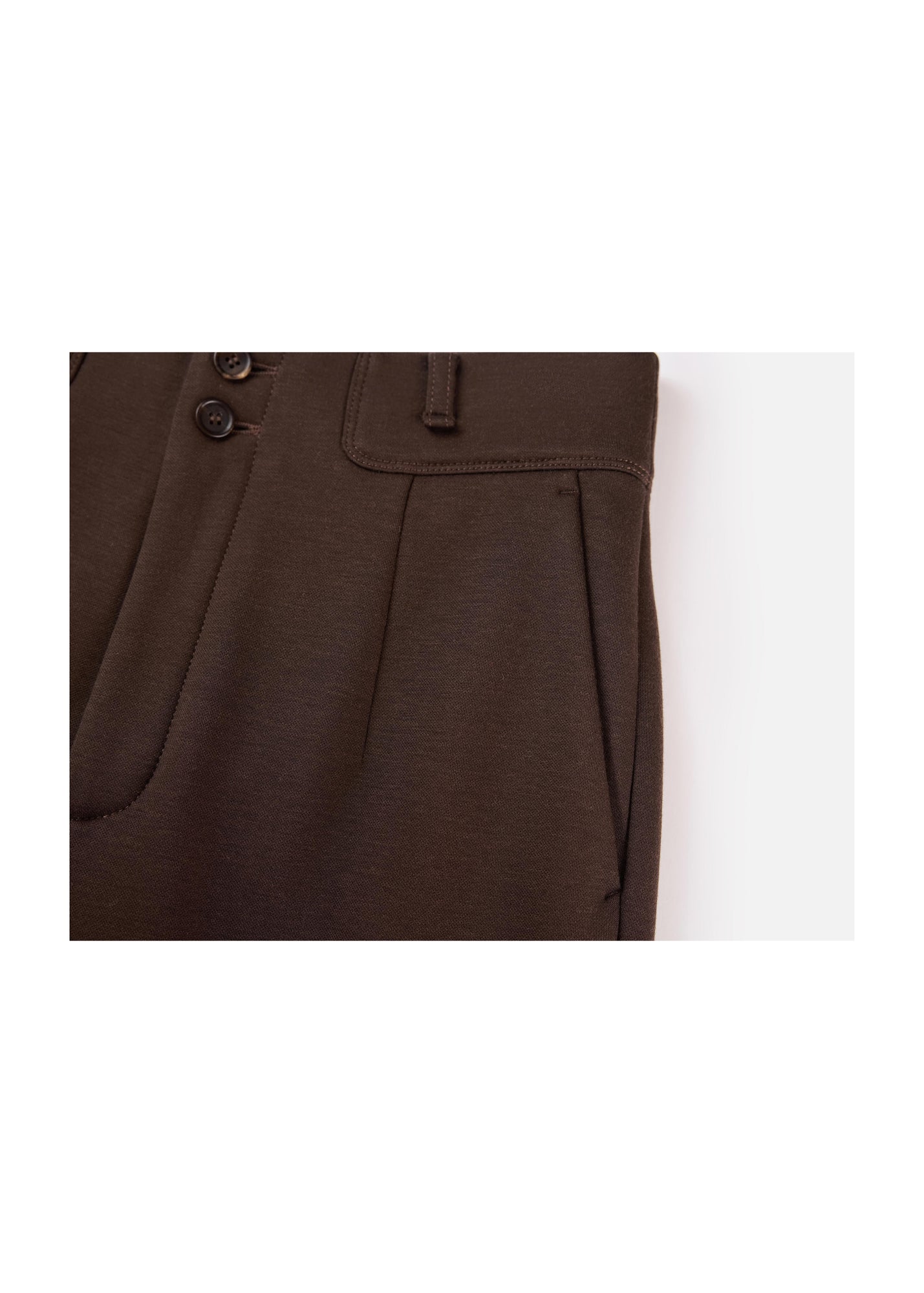 TENCEL Wool Pants | Brown