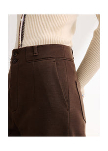TENCEL Wool Pants | Brown
