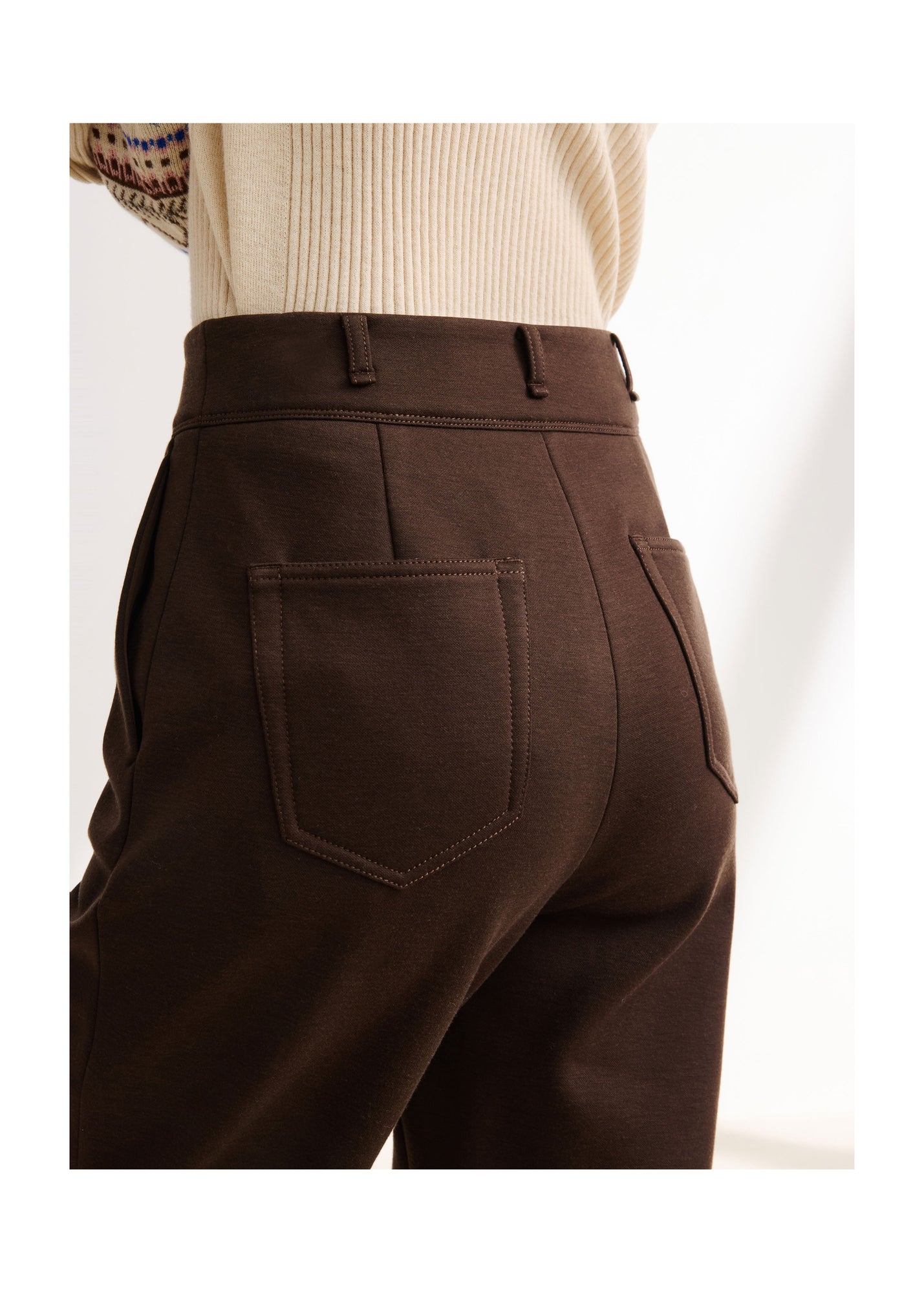 TENCEL Wool Pants | Brown