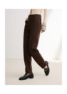 TENCEL Wool Pants | Brown