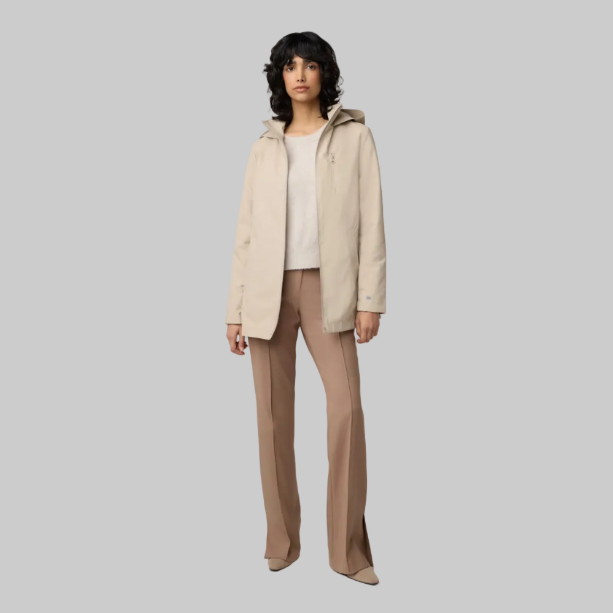 Thelma Semi-Fitted Raincoat With Hood | Hush