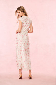 Theodore Silk-Blend Floral Maxi Dress | Thulian Pink