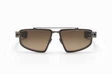 Mens | Titan Sunglass | Black Rhodium - Brown Swirl | Dark Brown Gradient