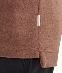 Terry Towelling Organic Cotton Towelling Resort Polo Shirt | Plum Wine