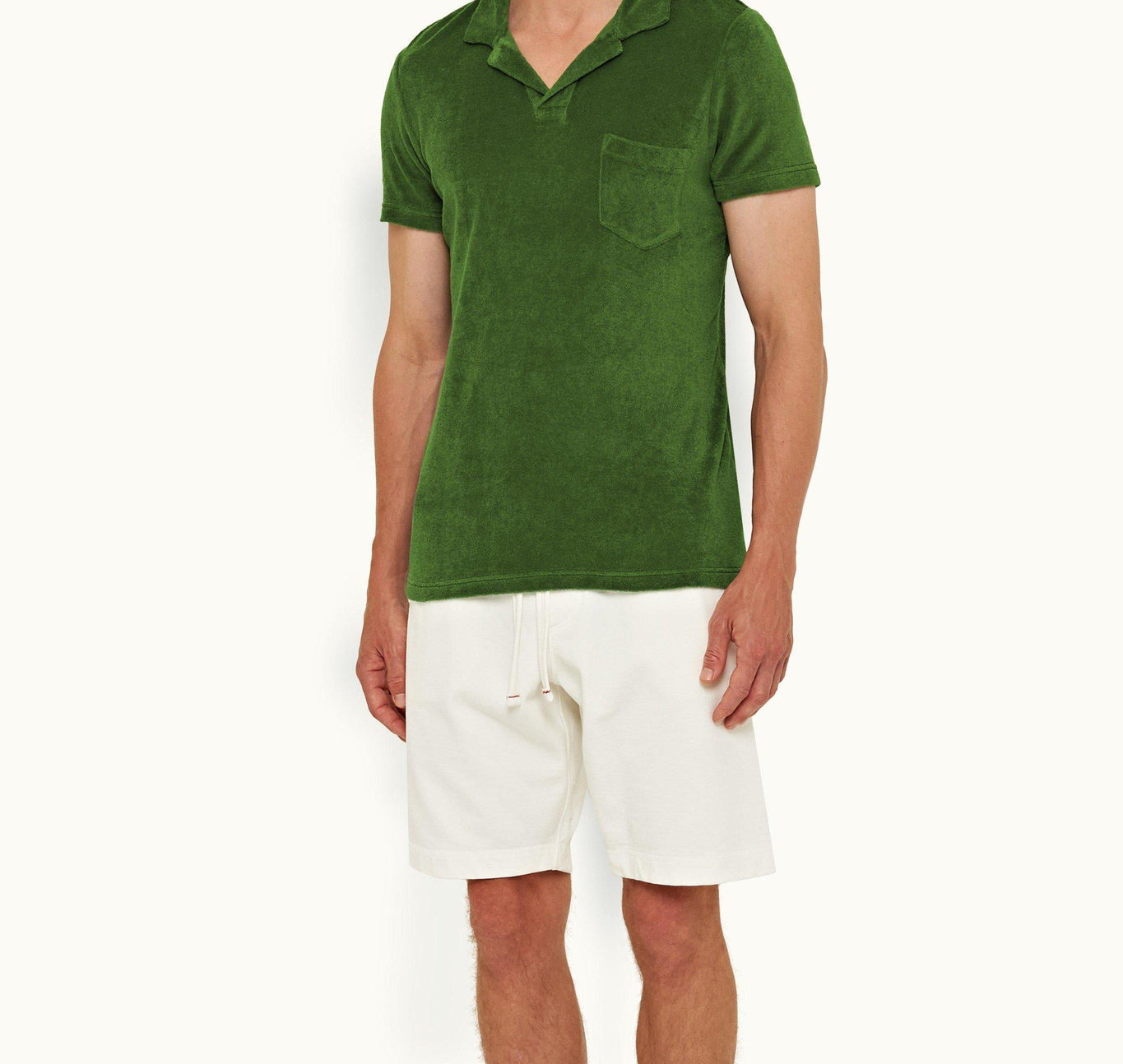 Terry Towelling Tailored Fit Towelling Polo Shirt | Conifer
