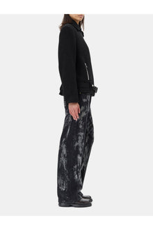 Textured Boucle Wool Jacket | Black