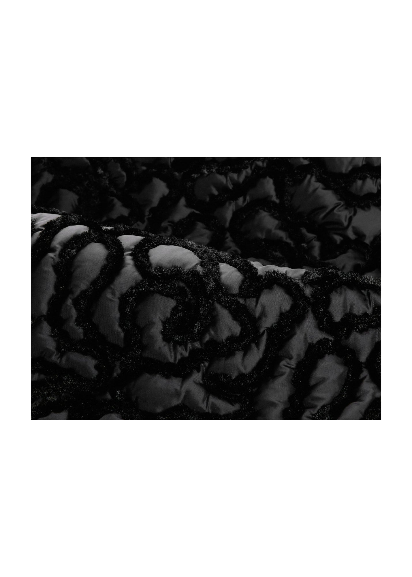 Textured Knit Cardigan | Black