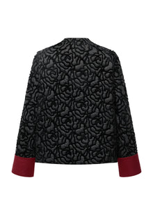 Textured Knit Cardigan | Black