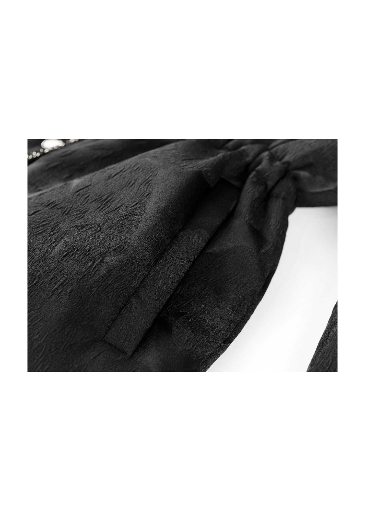 Textured Pattern Jacket | Black