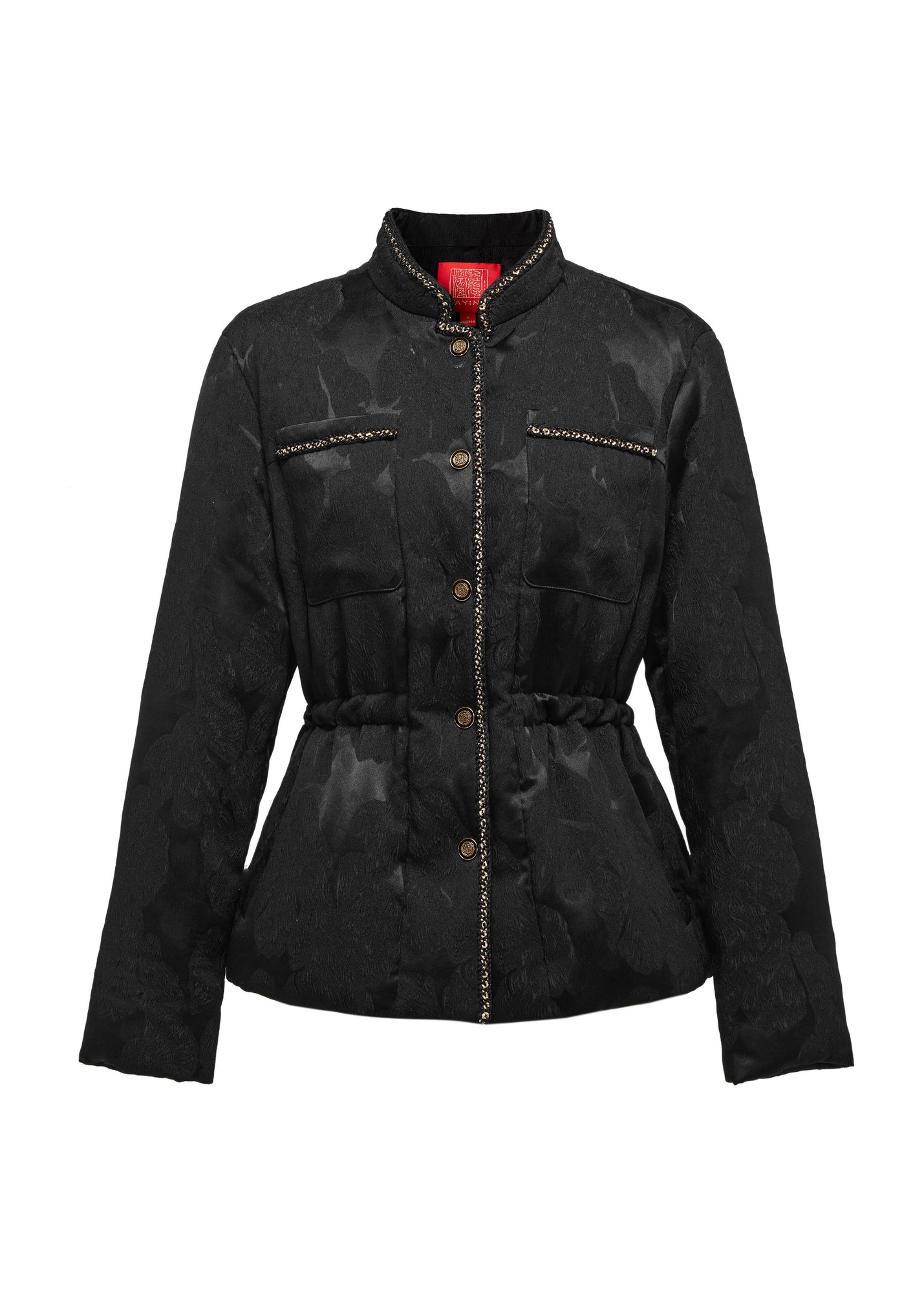 Textured Pattern Jacket | Black