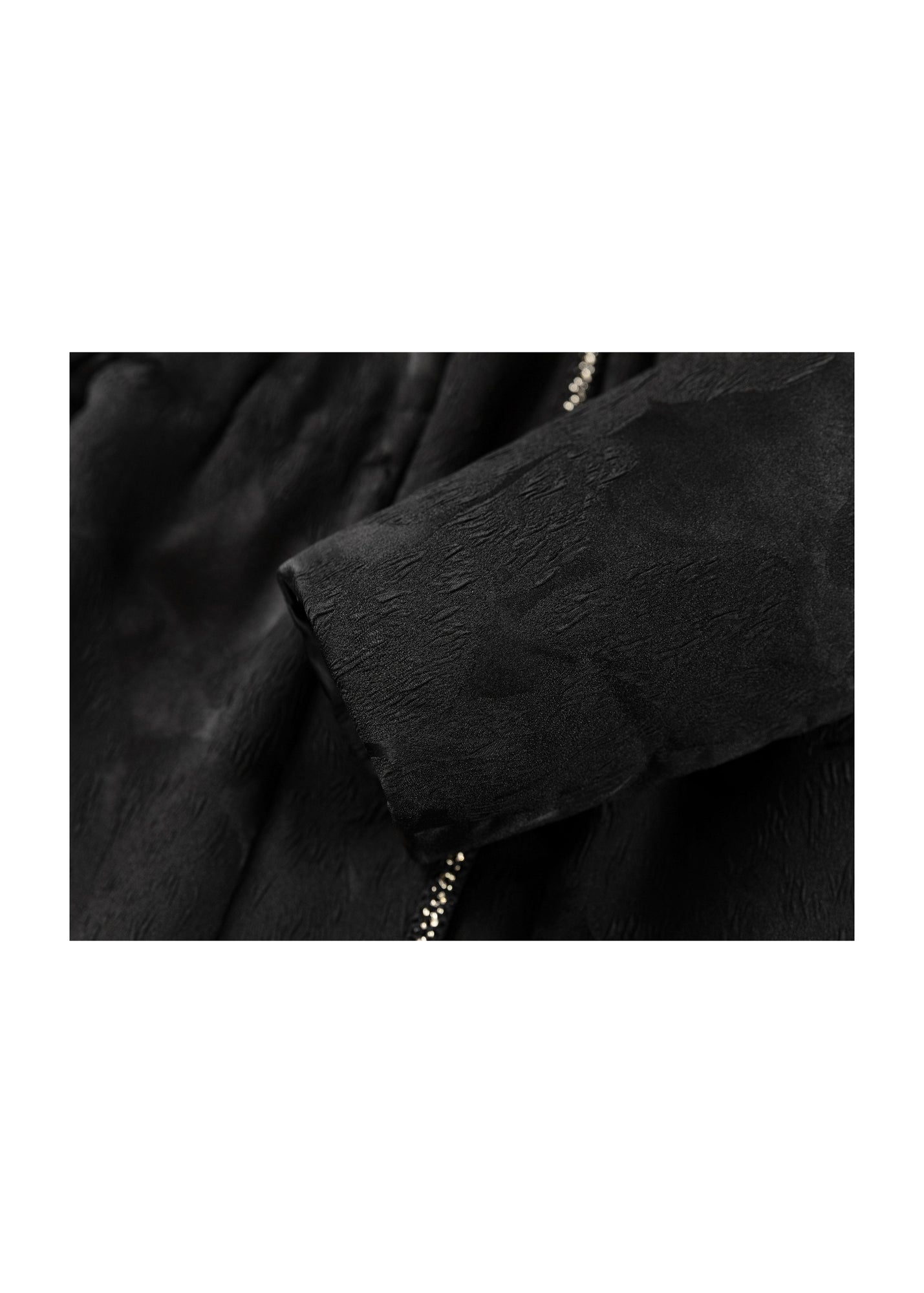 Textured Pattern Jacket | Black
