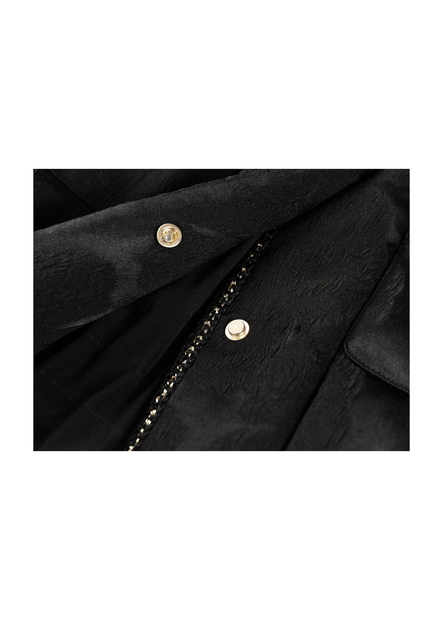Textured Pattern Jacket | Black