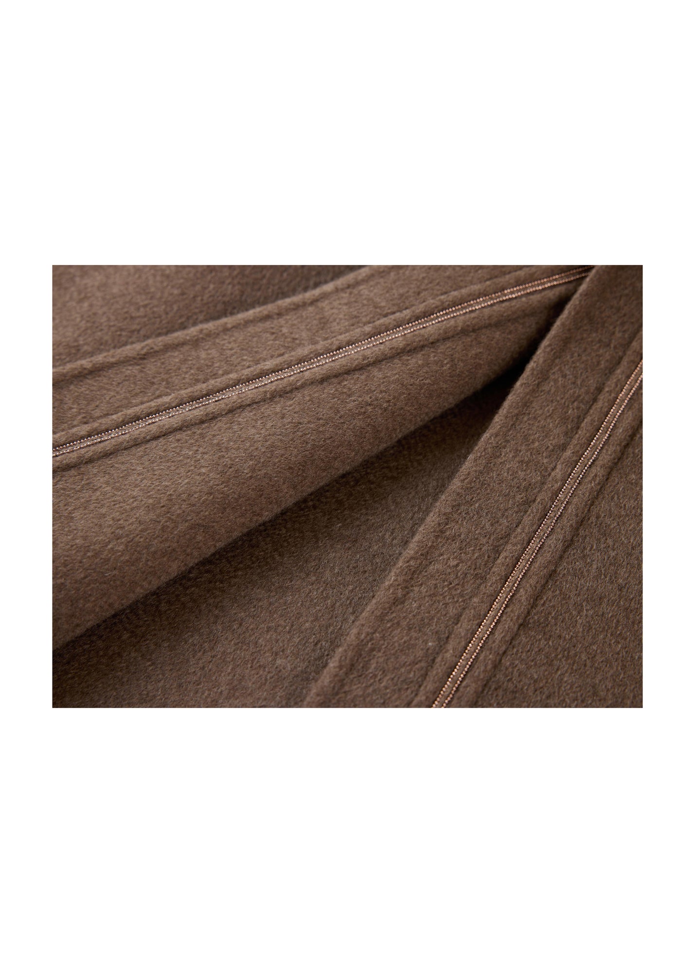 Thin-Strap Cashmere Coat | Brown