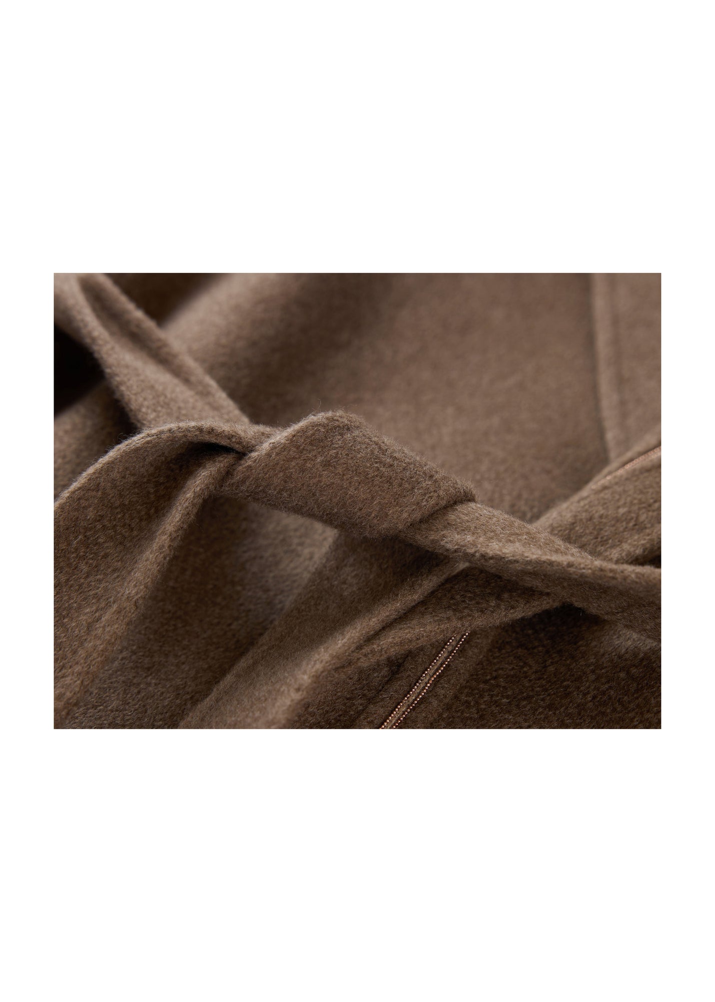 Thin-Strap Cashmere Coat | Brown