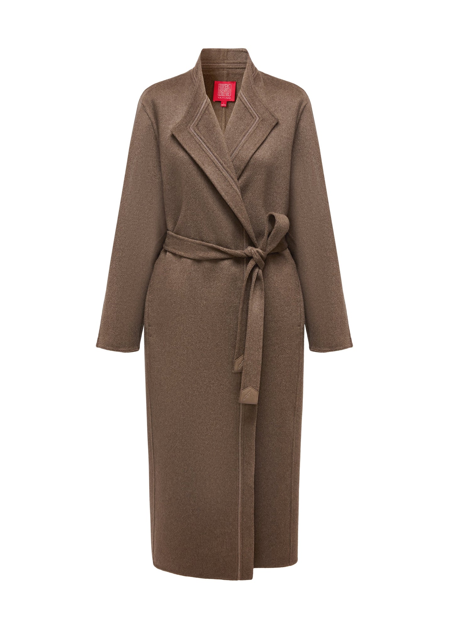 Thin-Strap Cashmere Coat | Brown