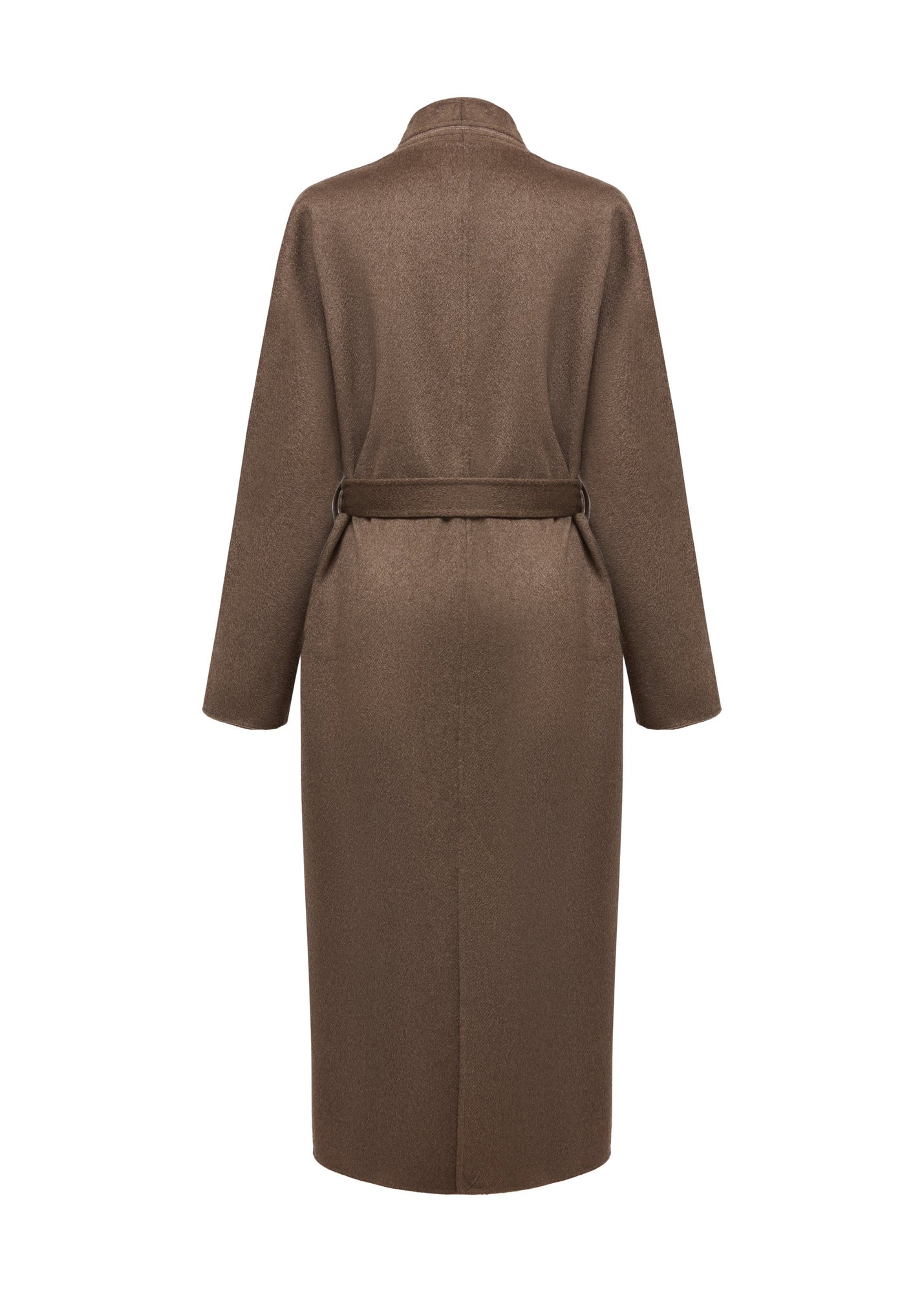 Thin-Strap Cashmere Coat | Brown