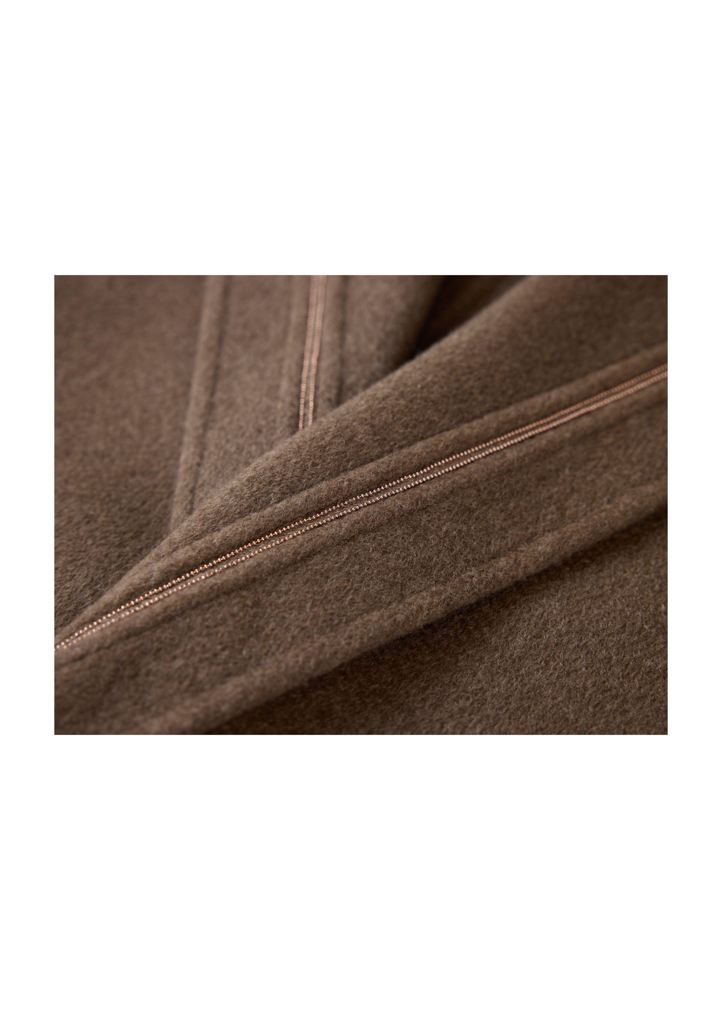 Thin-Strap Cashmere Coat | Brown