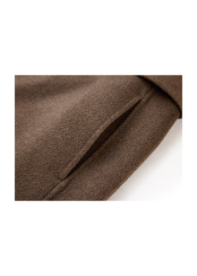 Thin-Strap Cashmere Coat | Brown