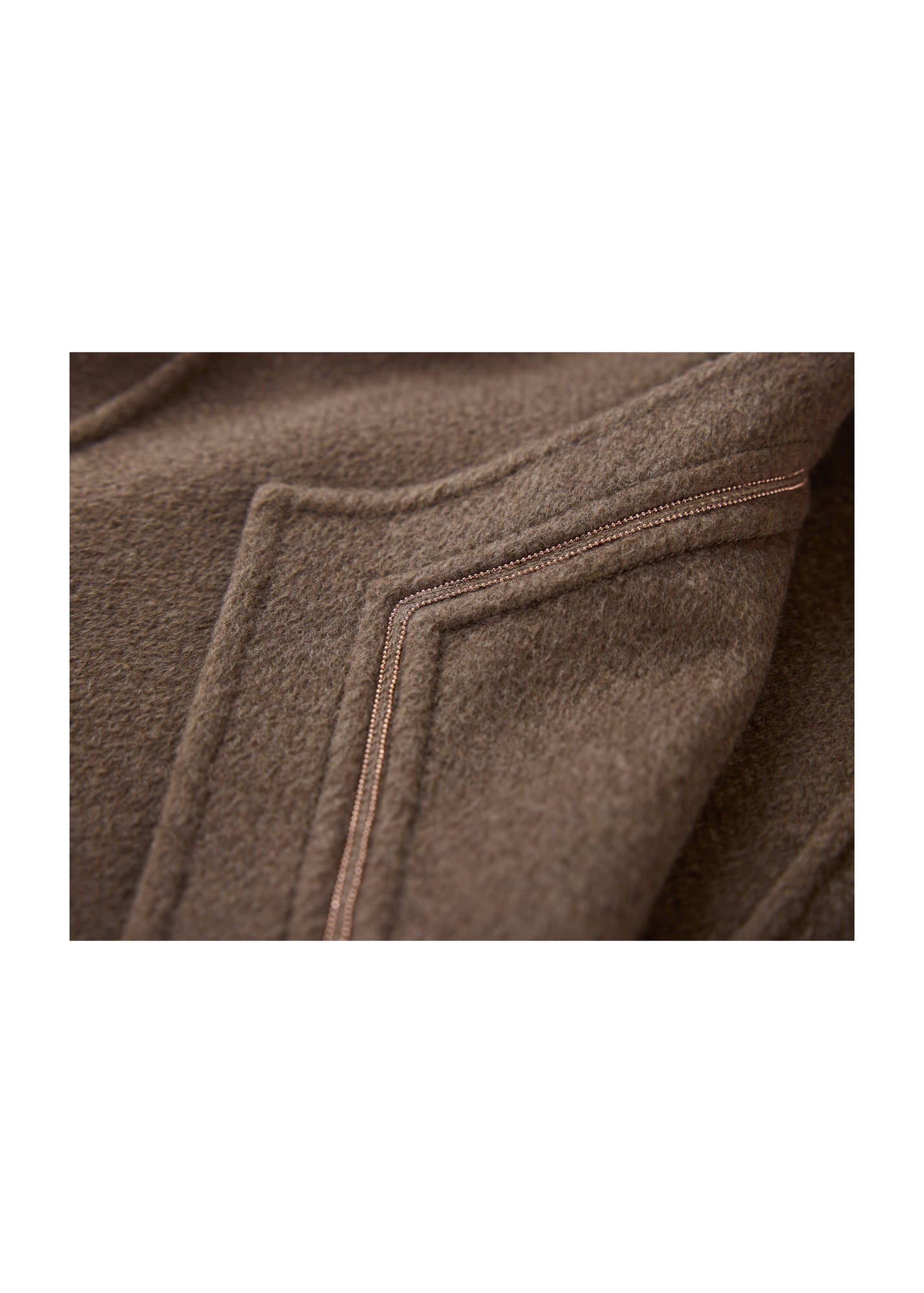 Thin-Strap Cashmere Coat | Brown