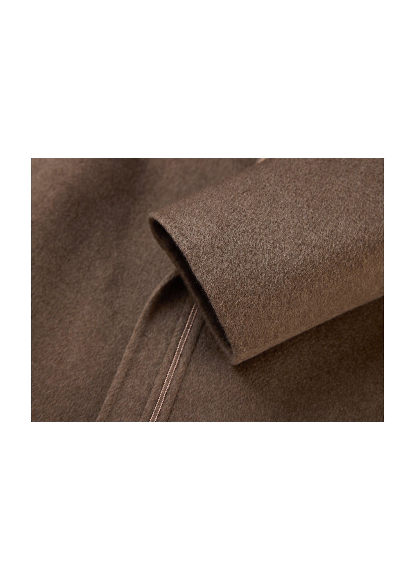 Thin-Strap Cashmere Coat | Brown