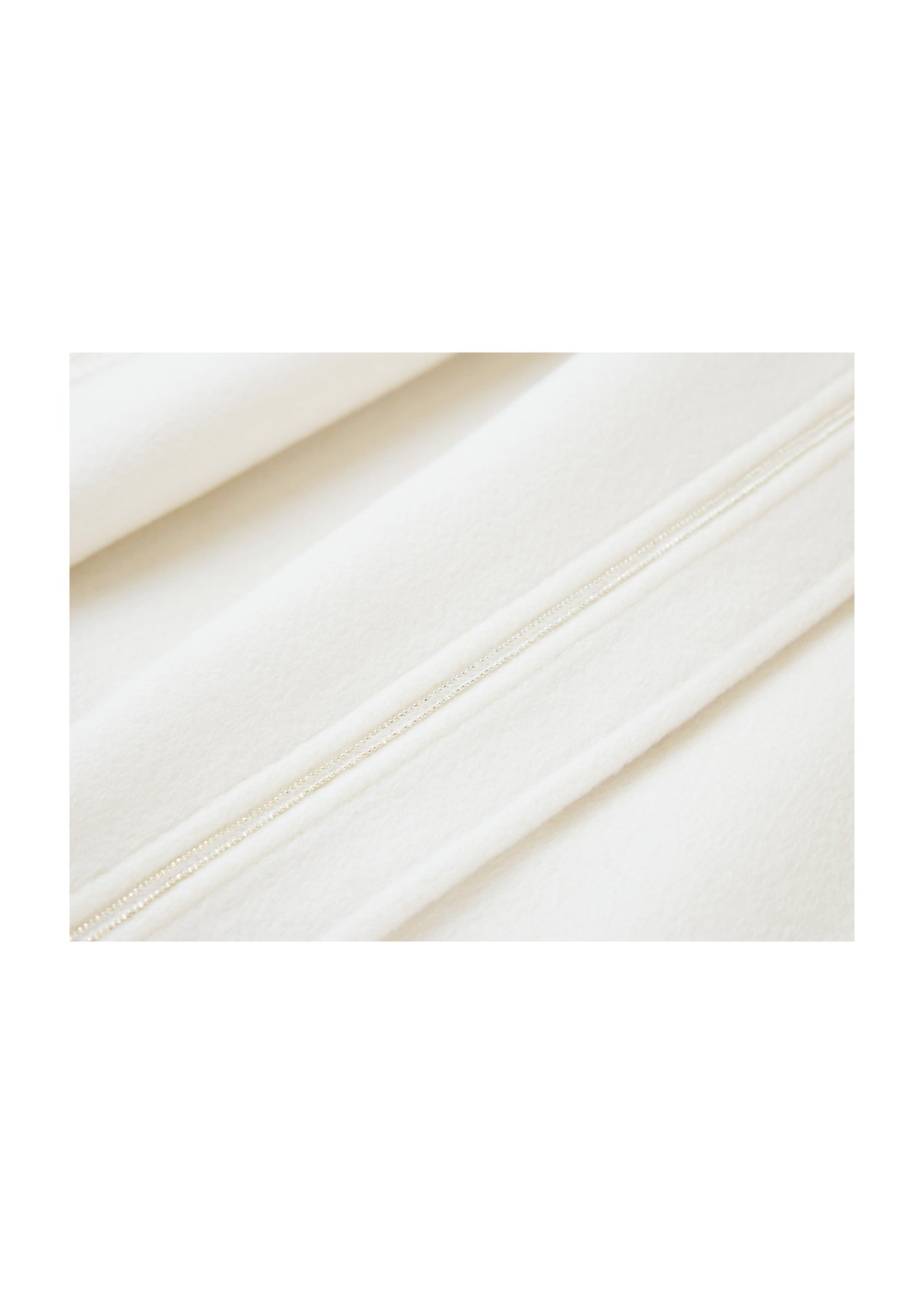 Thin-Strap Cashmere Coat | White
