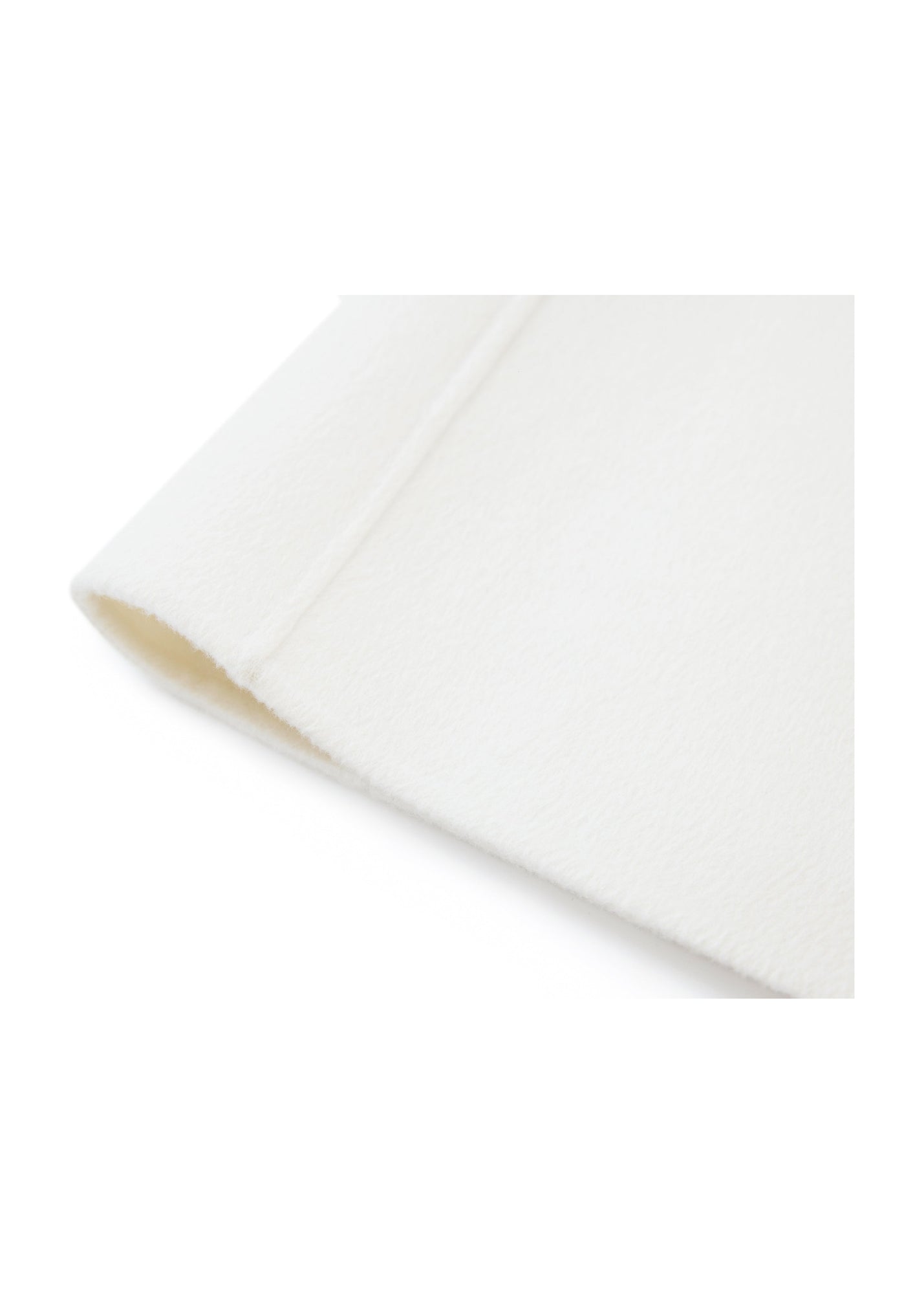 Thin-Strap Cashmere Coat | White