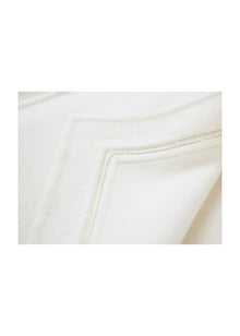 Thin-Strap Cashmere Coat | White