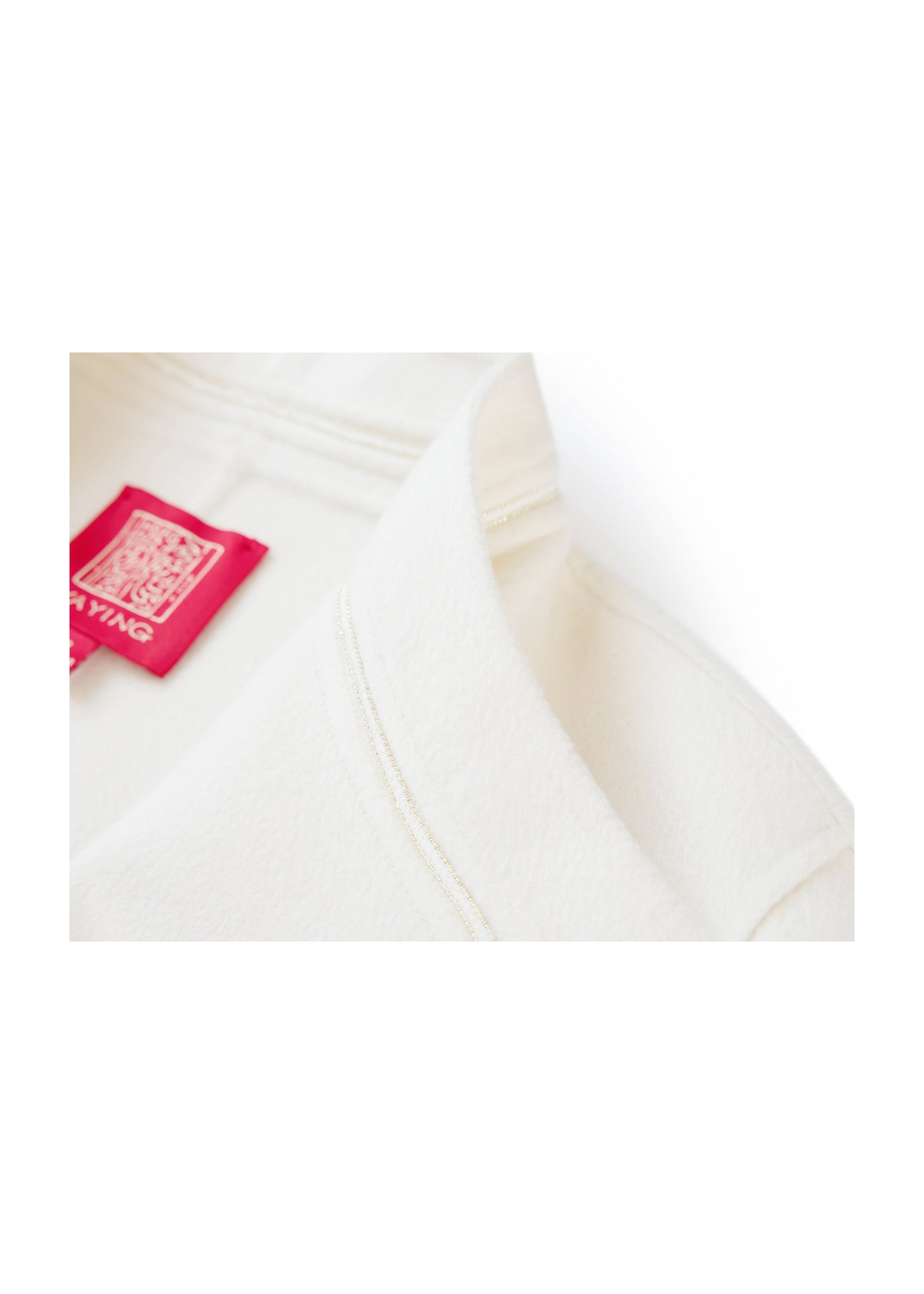 Thin-Strap Cashmere Coat | White